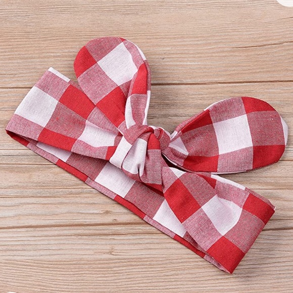 Aebai Fashion 2pc Red/White Gingham peplum top - Picture 8 of 14